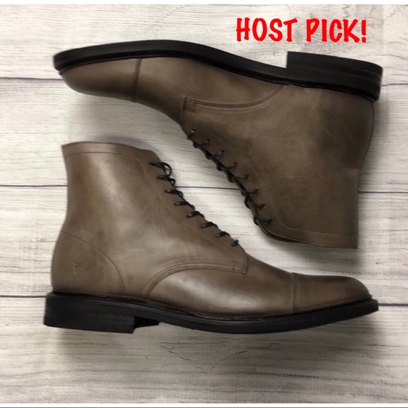 frye seth cap toe leather boots